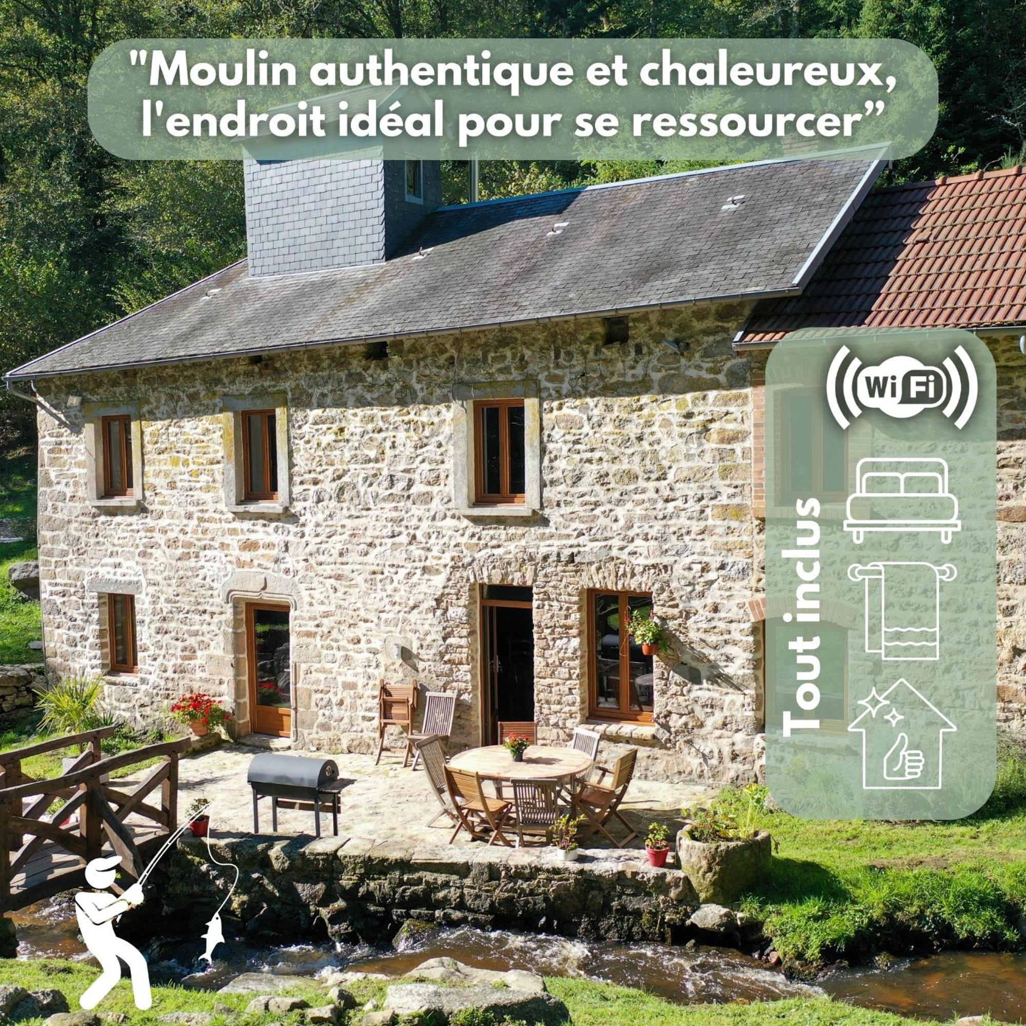 Authentique Moulin Tout Inclus-Moulin De Lavaugarde Thauron Екстериор снимка